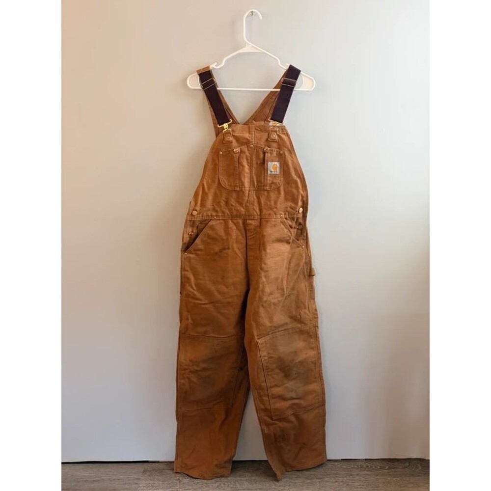 Vintage 90s Carhartt Duck Bib Overalls, utility, outdoors, workwear, fall